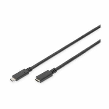 Digitus USB 3.1 C-C produžni kabel 0,7 m crni