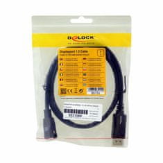 Delock DisplayPort produžni kabel 1m 4K 60Hz crni ugrađeni 85114