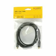 Delock kabel USB 3.1 CC 2m PD 5A crni 85527