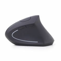 Gembird vertikalni bežični miš USB crni MUSW-ERGO-01