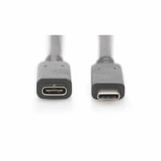 Digitus USB 3.1 C-C produžni kabel 0,7 m crni