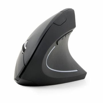 Gembird vertikalni bežični miš USB crni MUSW-ERGO-01