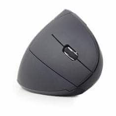 Gembird vertikalni bežični miš USB crni MUSW-ERGO-01