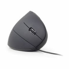 Gembird vertikalni miš USB crni MUS-ERGO-01