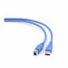 USB 3.0 kabel AB 3m plavi CCP-USB3-AMBM-10