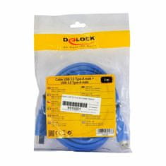 Delock kabel USB 3.0 AA 3m plavi 82536