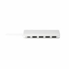 Digitus USB 3.0 hub 4xA + TypeC srebrni DA-70242-1