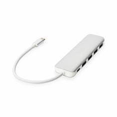 Digitus USB 3.0 hub 4xA + TypeC srebrni DA-70242-1