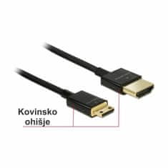 Delock HDMI mini 3D 4K slim kabel 2 m crni 84778