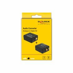 Delock AUDIO pretvarač Analogni 2xRCA Z-SPDIF Digitalni/Koaksijalni HD stereo 63468