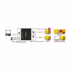 Delock DisplayPort 2x1 4K MST 87691 multiplikator