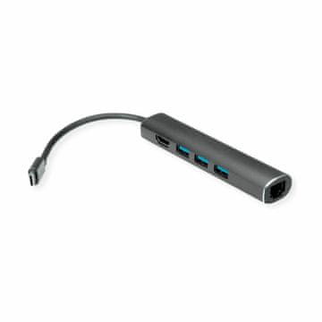 Value hub USB 3.2 TypeC-3xA+HDMI + LAN 12.99.1043-5