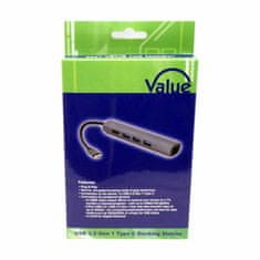 Value hub USB 3.2 TypeC-3xA+HDMI + LAN 12.99.1043-5