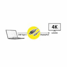 Value USB Type-C-DisplayPort kabel 2 m 4k crni 11.99.5846-10