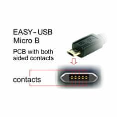 Delock USB kabel A-B mikro kutni EASY 3m dvostrani 83857