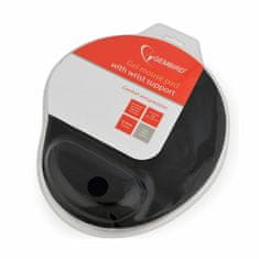 Gembird crna podloga za miš gelware MP-GEL-BK
