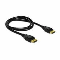 Delock DisplayPort kabel 1m 4K 60Hz 20-pinski spojen crni 82423