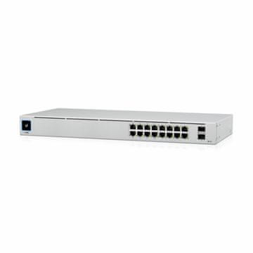 Ubiquiti 1G preklopnik za 16 portova u rack 2xSFP 8x PoE Unifi Gen2 USW-16-POE