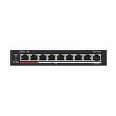 HiLook mrežni prekidač switch 100M 9-portni 8x PoE mini metalno kućište NS-0109P-60(B)