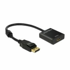 Delock adapter DisplayPort-HDMI aktivni 4K 30Hz 20 cm 62607