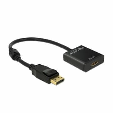 Delock adapter DisplayPort-HDMI aktivni 4K 30Hz 20 cm 62607
