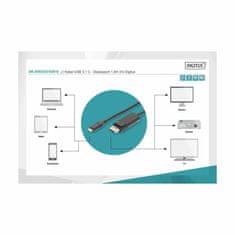 Digitus USB Type-C-DisplayPort kabel 1,8 m crni