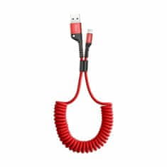 BASEUS USB/Lightning kabel 1m 2A spiralni crveni CALSR-09