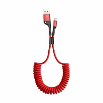 BASEUS USB/Lightning kabel 1m 2A spiralni crveni CALSR-09