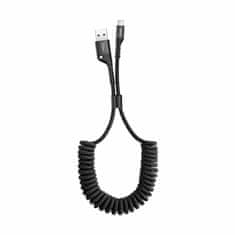 BASEUS USB/Lightning kabel 1m 2A spiralni crni CALSR-01