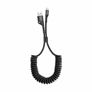 BASEUS USB/Lightning kabel 1m 2A spiralni crni CALSR-01