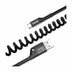 BASEUS USB A-C kabel 1m 2A spiralni crni CATSR-01