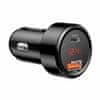 BASEUS Auto punjač 12V 24V 45W PD QC TipA TipC crni CCMLC20C-01