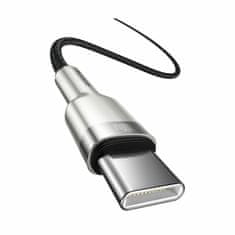 BASEUS USB C-C kabel 1m 100W 20V 5A Cafule metalno pleteni crni CATJK-C01