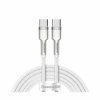 BASEUS kabel USB C-C 2m 100W 20V 5A Cafule Metal pleten bel CATJK-D02
