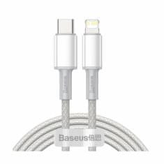 BASEUS Kabel TypeC/Lightning 2m 20W PD pleteni bijeli CATLGD-A02