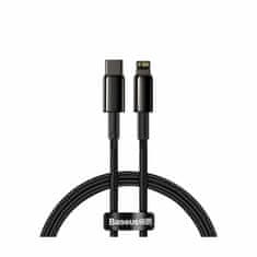 BASEUS TypeC/Lightning kabel 1m 20W PD Tungsten pleteni crni CATLWJ-01