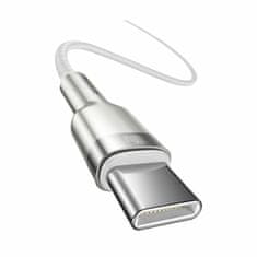 BASEUS USB kabel C-C 1m 100W 20V 5A Cafule metalni pleteni bijeli CATJK-C02