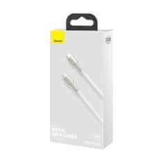 BASEUS kabel USB C-C 2m 100W 20V 5A Cafule Metal pleten bel CATJK-D02
