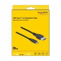 Delock USB Type-C - DisplayPort kabel 1,5 m 8K 60Hz dvosmjerni 86040