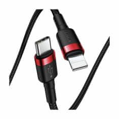 BASEUS TypeC/Lightning kabel 1m 20W PD Cafule pleteni crveno/crni CATLKLF-91