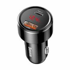 BASEUS Auto punjač 12V 24V 45W PD QC TipA TipC crni CCMLC20C-01