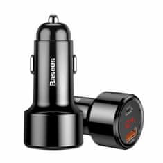 BASEUS Auto punjač 12V 24V 45W PD QC TipA TipC crni CCMLC20C-01
