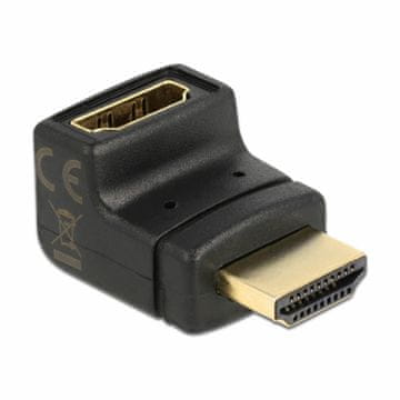 Delock adapter HDMI M - HDMI Ž 19-pinski kutni 270° 65072