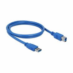 Delock kabel USB 3.0 AB 1m plavi 82580