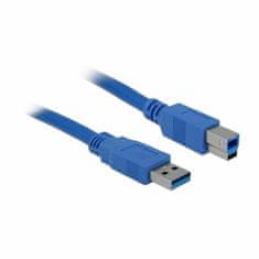 Delock kabel USB 3.0 AB 1m plavi 82580
