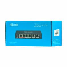 HiLook mrežni prekidač switch 100M 6-portni 4x PoE mini metalno kućište NS-0106P-35