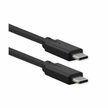 Roline kabel USB 3.2 2x2 CC PD 5A 1,5 m crni