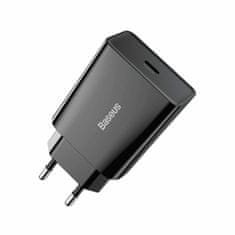 BASEUS punjač 20W USB TypeC Mini QC PD crni CCFS-SN01