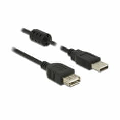 Delock USB produžni kabel A-A 5m dvostruko oklopljeni crni 84887
