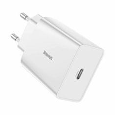 BASEUS punjač 20W USB TypeC Mini QC PD bijeli CCFS-SN02